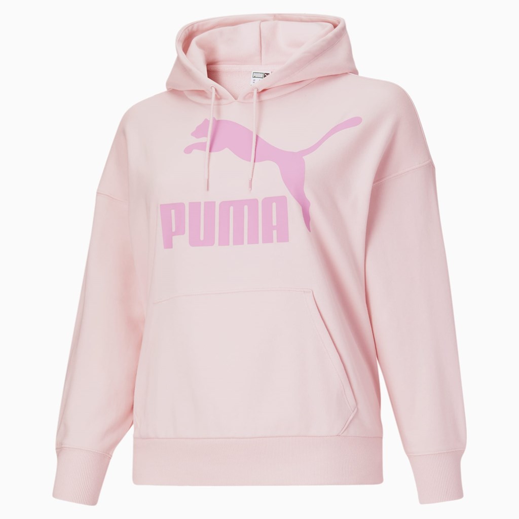 Chalk Pink Puma Classics Logo PL Women's Hoodie | 2619YHVEA