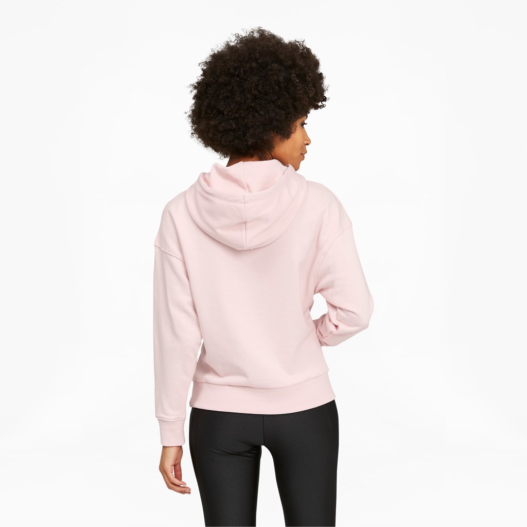 Chalk Pink Puma Classics Logo Women's Hoodie | 3758KVLQH