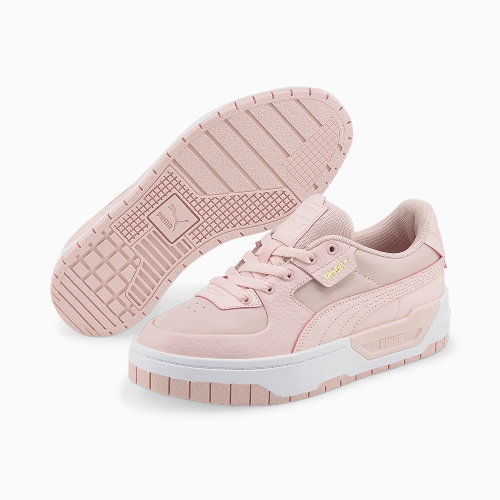 Chalk Pink White Puma Cali Dream Leather  Women's Sneakers | 6345EOPFR