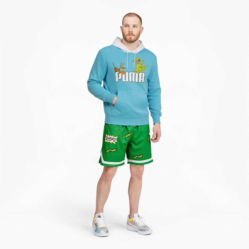 Classic Green Puma PUMA x RUGRATS Basketball Men's Shorts | 3529YXTOC