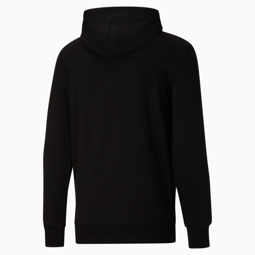 Cotton Black Puma Dazed Classics Logo Men's Hoodie | 1049KJDFX