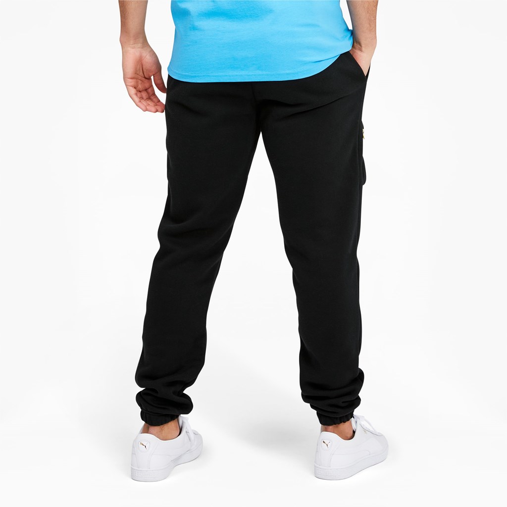 Cotton Black Puma Lightsense Classic Men's Sweatpants | 6132YMWKL