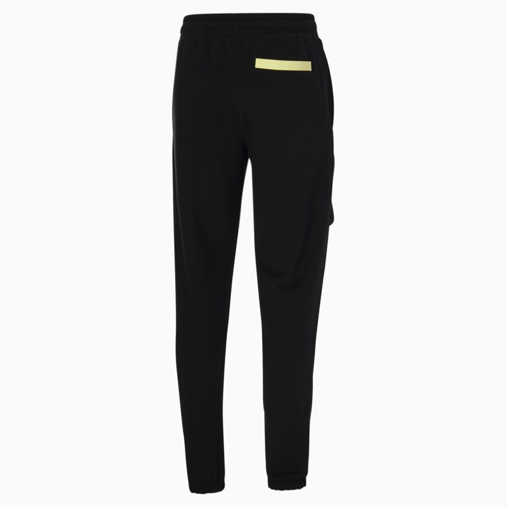 Cotton Black Puma Lightsense Classic Men's Sweatpants | 6132YMWKL