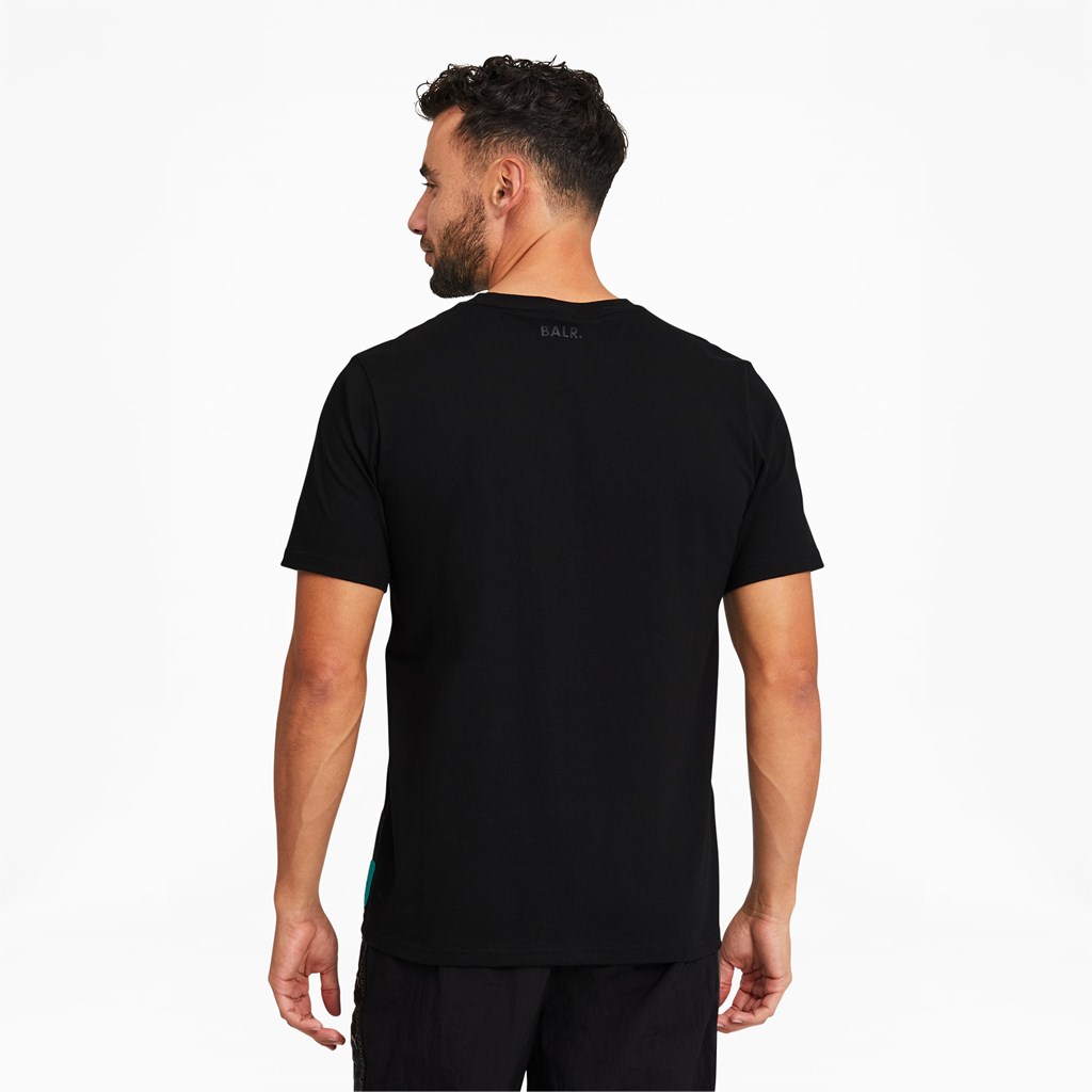 Cotton Black Puma PUMA x BALR. Soccer Men's Tee | 4932BUCJI