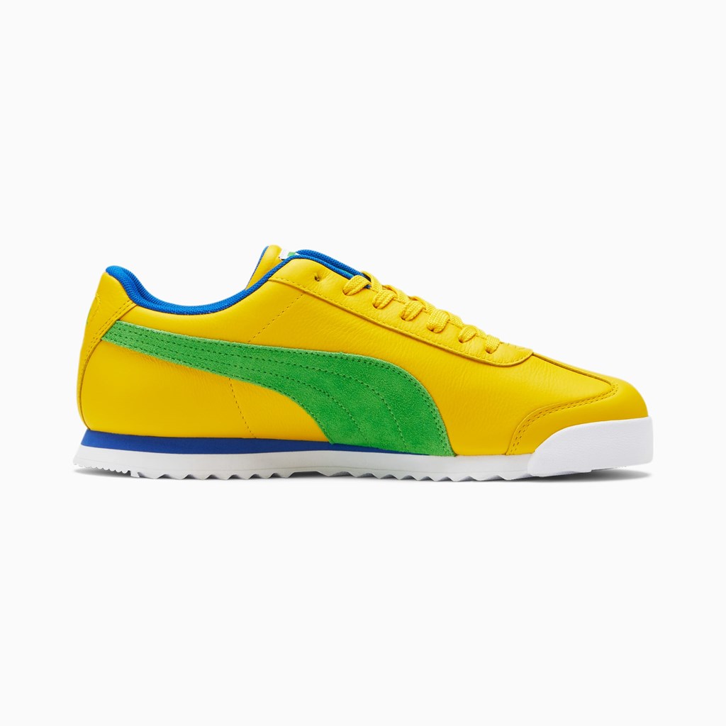 Dandelion / Classic Green / Royal Puma Roma Brazil Men's Sneakers | 2394WCZBA