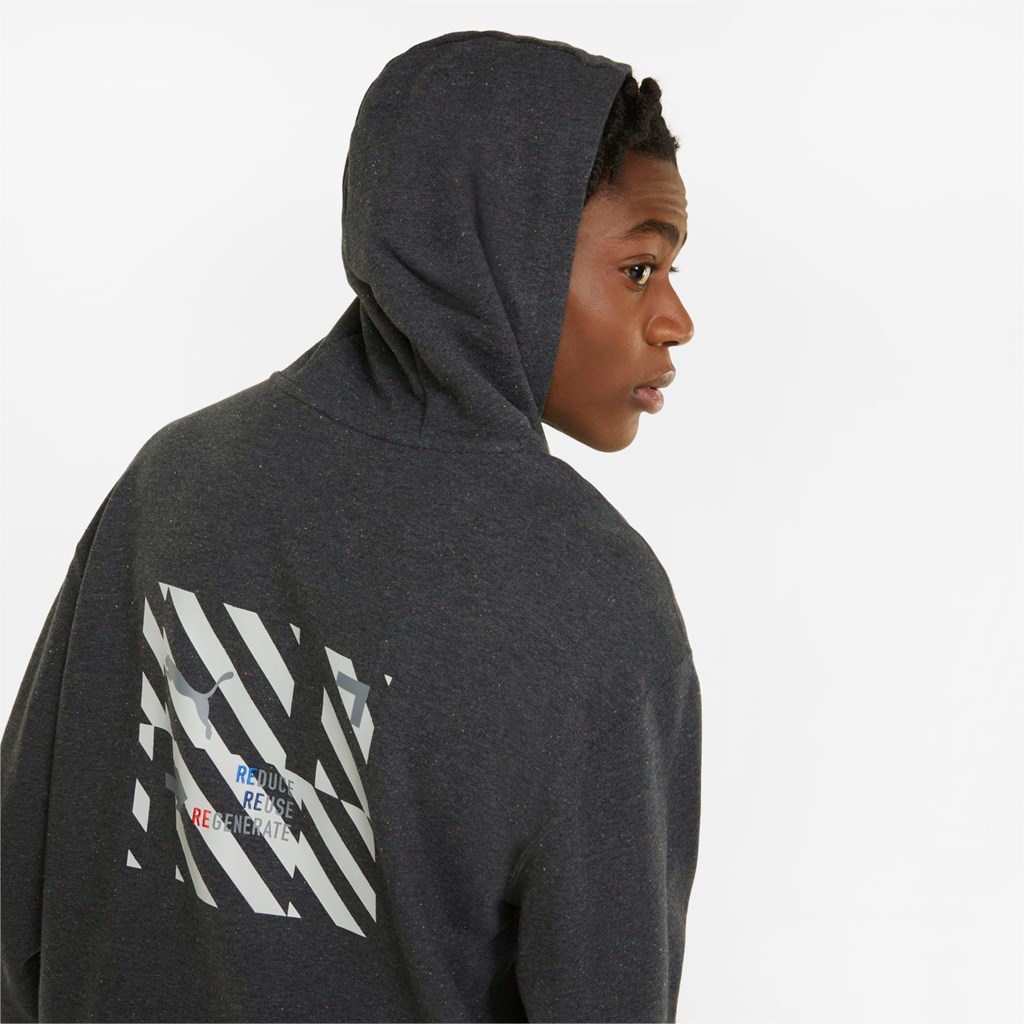 Dark Gray Heather / B1NP008 Puma BMW M Motorsport RE:Collection Men's Hoodie | 1246RBCFX