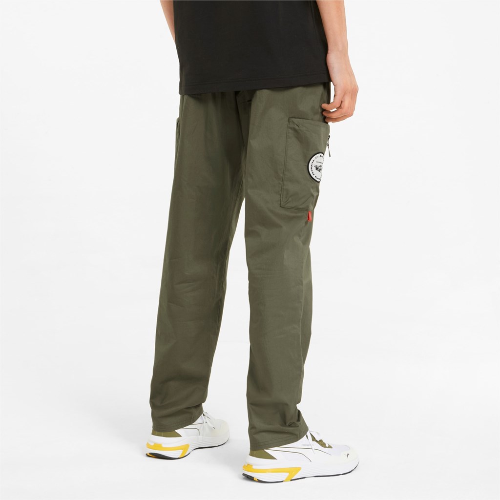 Dark Green Moss Puma Porsche Legacy Statement Men's Pants | 5971ANTSD