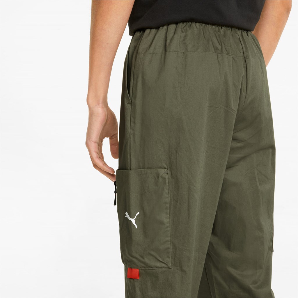 Dark Green Moss Puma Porsche Legacy Statement Men's Pants | 5971ANTSD