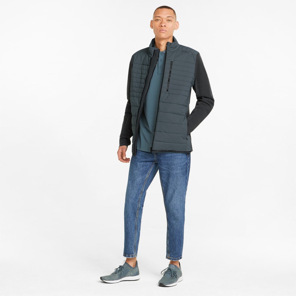 Dark Slate Puma Porsche Design Hybrid Men's Jacket | 3184CAPYO