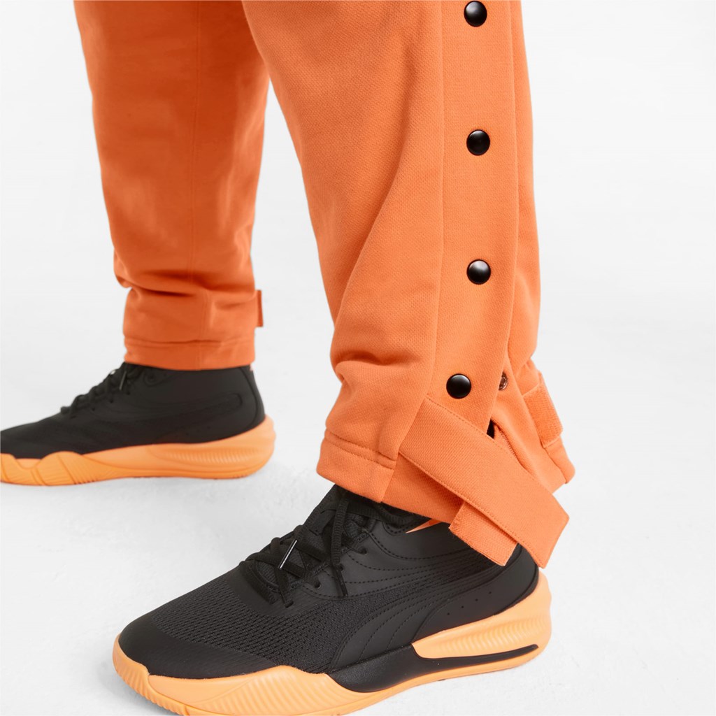 Deep Apricot / Black Puma Baseline Tearaway Basketball Men's Pants | 3785RMVDK