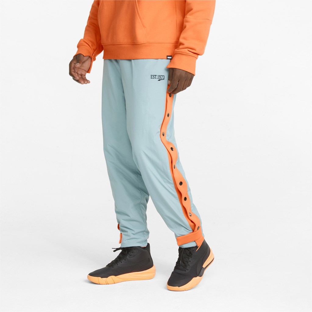 Deep Apricot / Black Puma Baseline Tearaway Basketball Men's Pants | 3785RMVDK