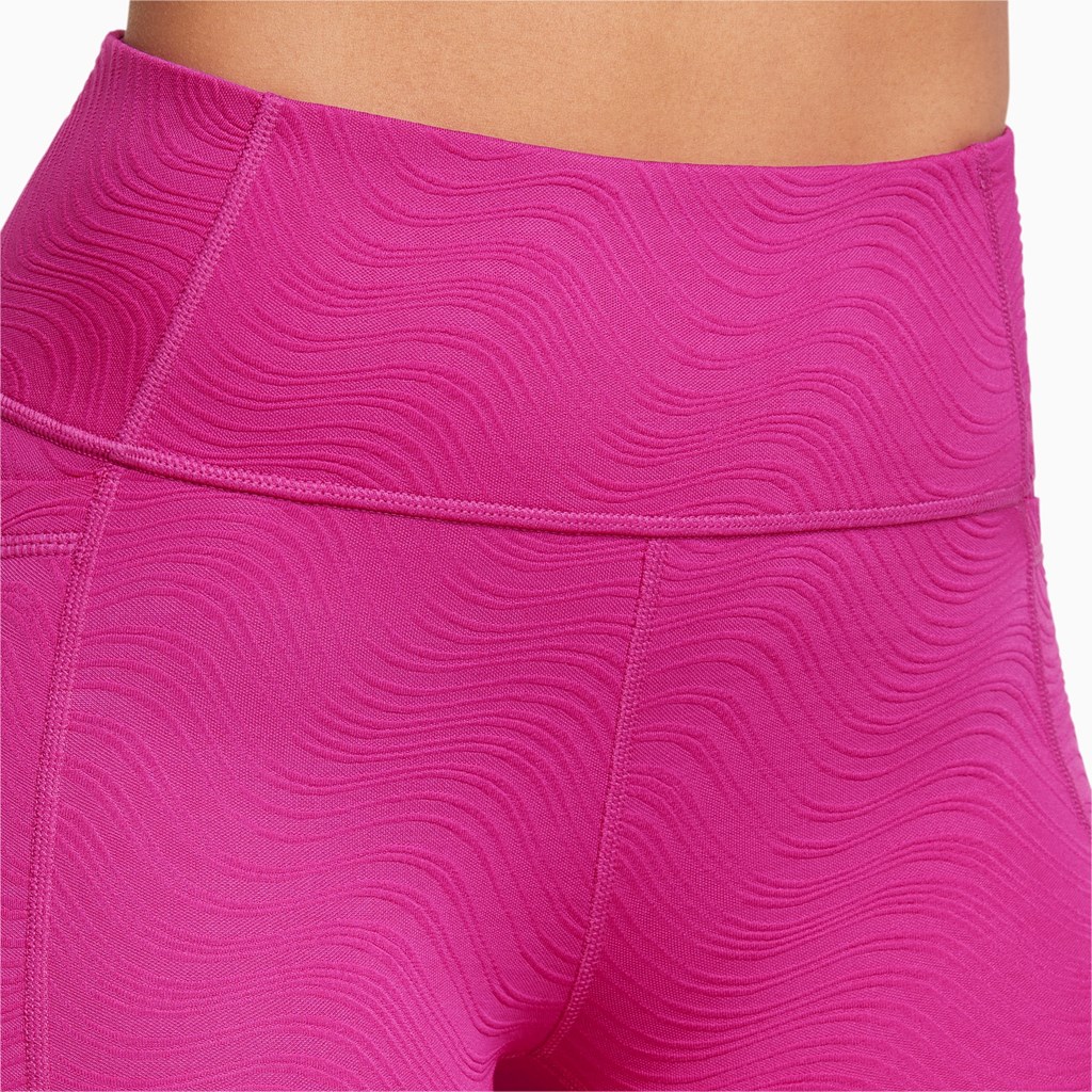 Deep Orchid Puma Flawless High Waist 7/8 Training Women's Leggings | 1267UBCOG