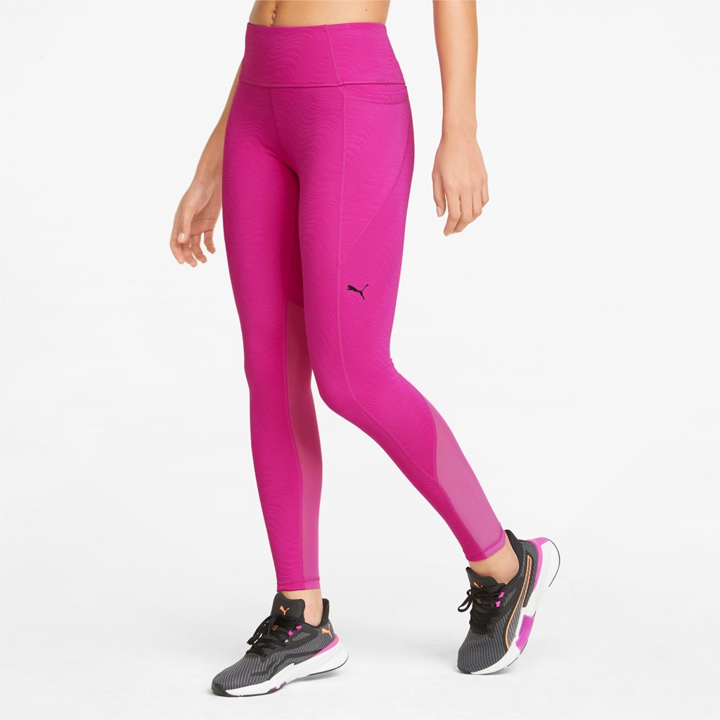 Deep Orchid Puma Flawless High Waist 7/8 Training Women\'s Leggings | 1267UBCOG