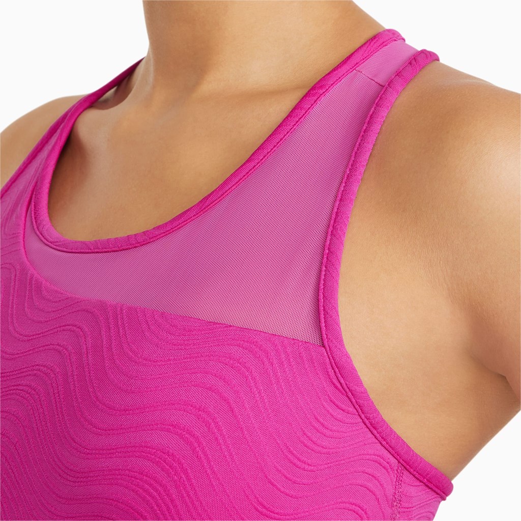 Deep Orchid Puma Mid Impact Flawless Training Women's Sports Bra | 8534UKACF