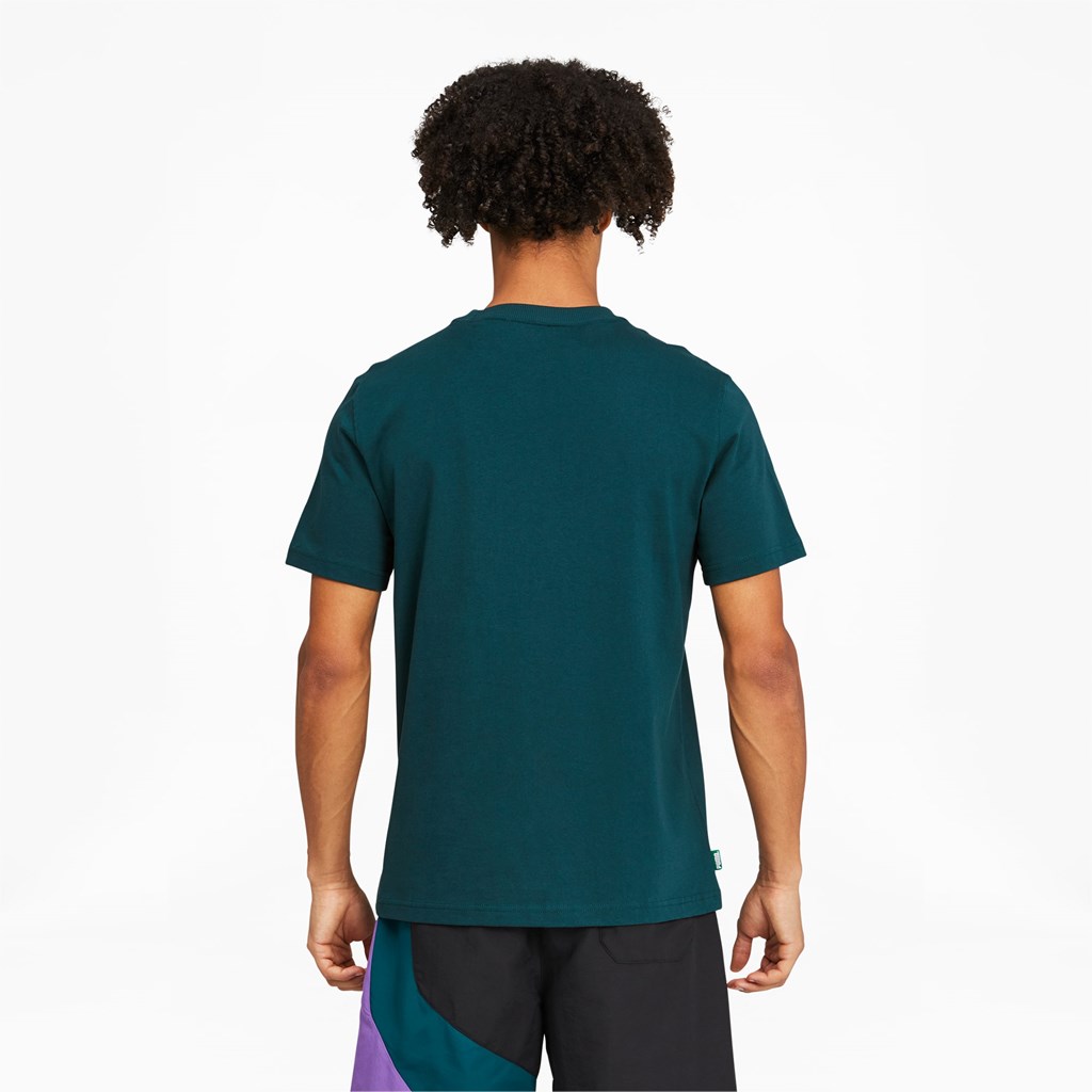 Deep Teal Puma PUMA x BUTTER GOODS Graphic Men's Tee | 4625IBZMU