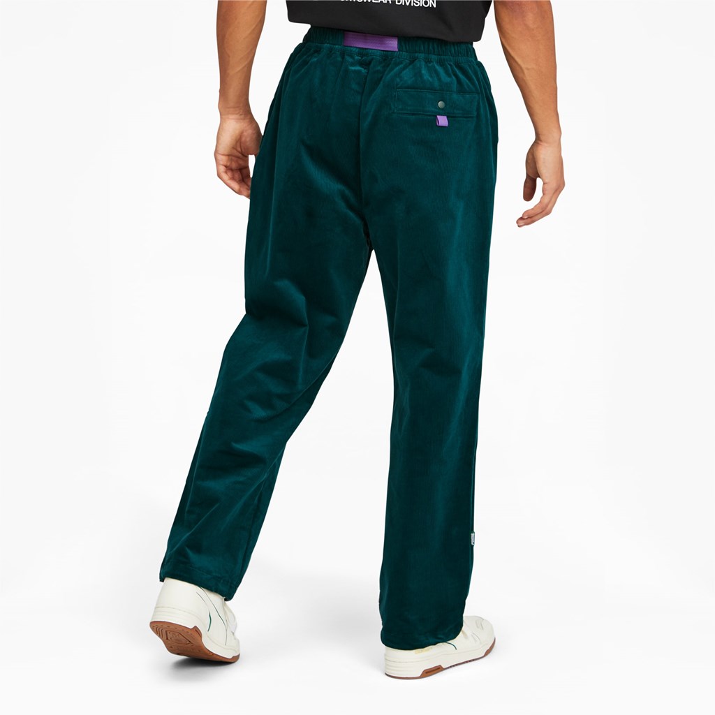 Deep Teal Puma PUMA x BUTTER GOODS Track Pants Men's Pants | 9608UZEWR