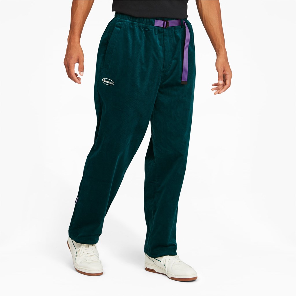 Deep Teal Puma PUMA x BUTTER GOODS Track Pants Men\'s Pants | 9608UZEWR