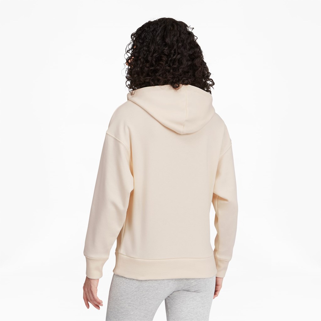 Eggnog Puma Classics Logo Women's Hoodie | 7306FLIJN