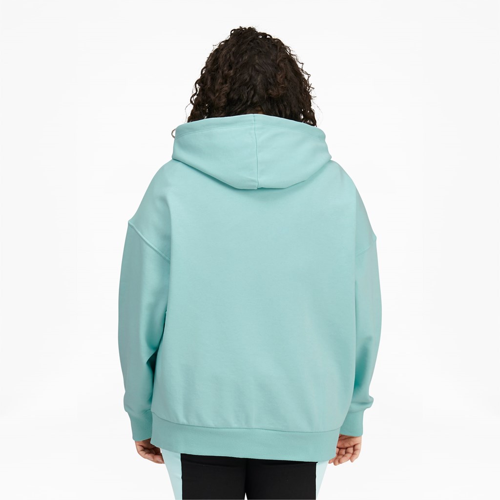 Eggshell Blue / Gloaming Puma Classics Logo PL Women's Hoodie | 9516NRAJK