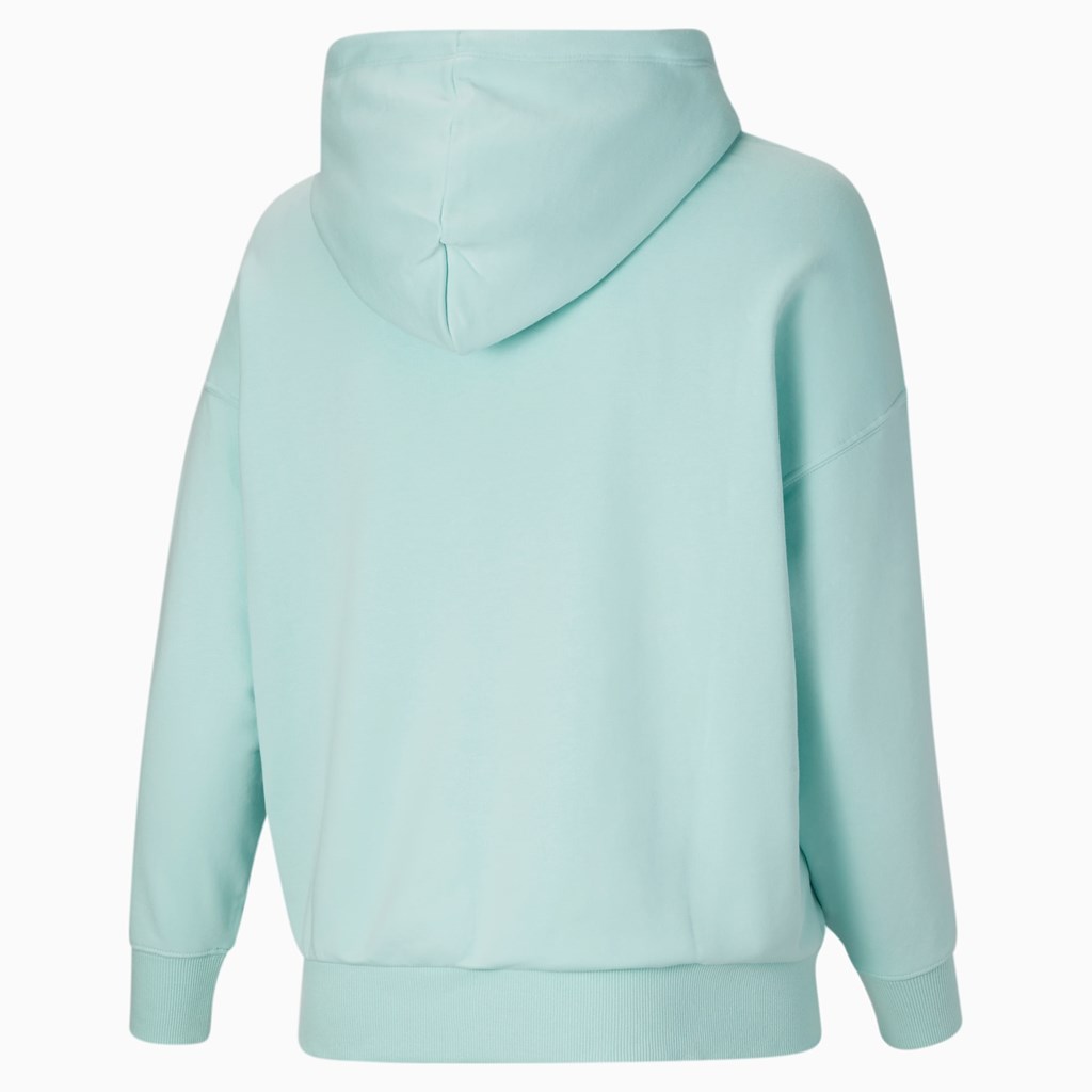 Eggshell Blue / Gloaming Puma Classics Logo PL Women's Hoodie | 9516NRAJK