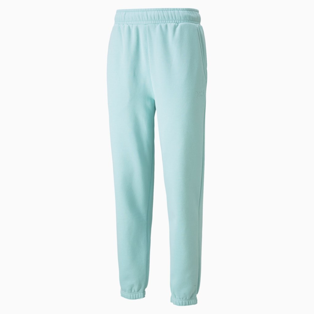 Eggshell Blue Puma First Pick Basketball Men's Pants | 1930NXDAR