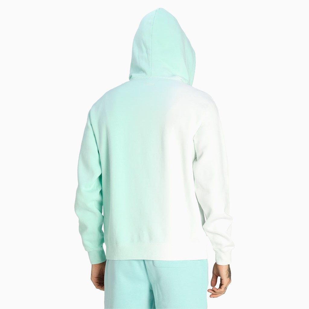 Eggshell Blue Puma First Pick Basketball Men's Hoodie | 5386CDEAW