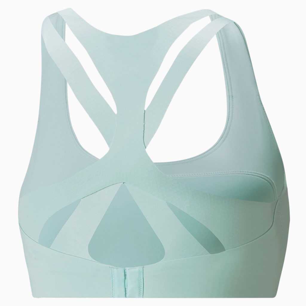 Eggshell Blue Puma PUMA x HELLY HANSEN Running Women's Sports Bra | 7324PFQEY