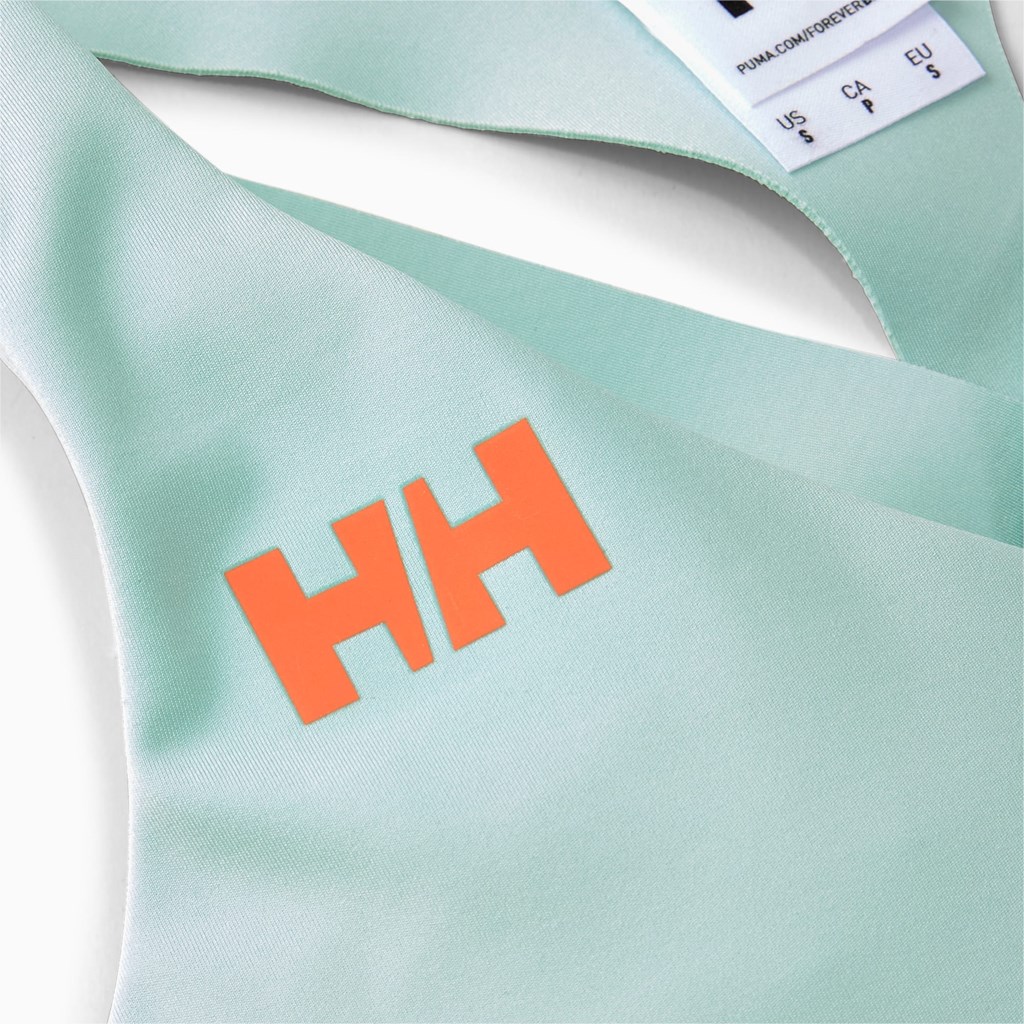 Eggshell Blue Puma PUMA x HELLY HANSEN Running Women's Sports Bra | 7324PFQEY