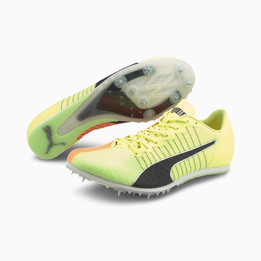 Fizzy Yellow / Nrgy Peach Puma evoSPEED Tokyo Future JUMP Track Men's Field Shoes | 0462HQXZA