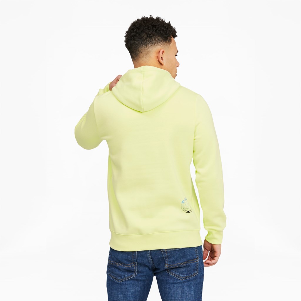 Fresh Yellow Puma Lightsense Men's Hoodie | 5618ROPMZ