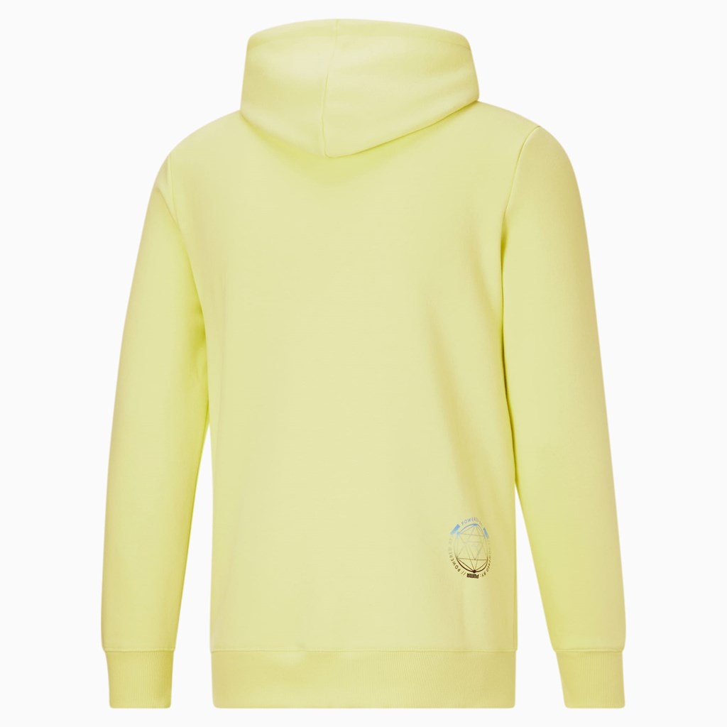 Fresh Yellow Puma Lightsense Men's Hoodie | 5618ROPMZ