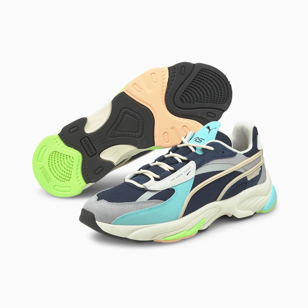 Glacial Blue / Peacoat Puma RS-Connect Dust Men's Sneakers | 3217CJWXZ