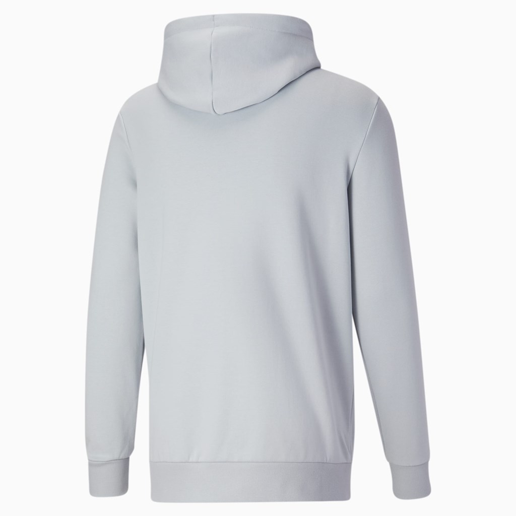 Glacial Blue Puma Classics Logo FL Men's Hoodie | 5810SAPHJ