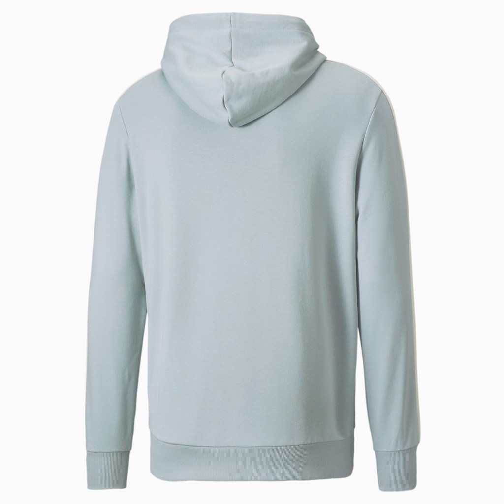 Glacial Blue Puma Iconic T7 Men's Hoodie | 3210DXMEH