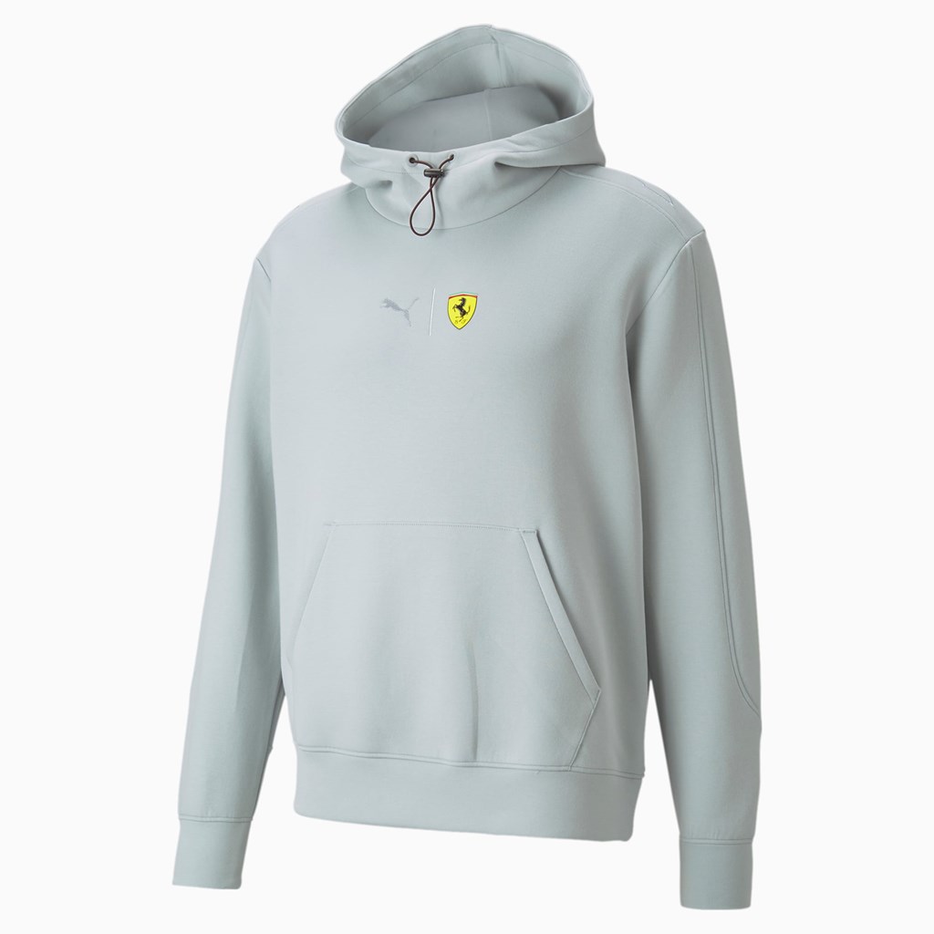 Glacial Blue Puma Scuderia Ferrari Race Men's Hoodie | 4065ZOGBV