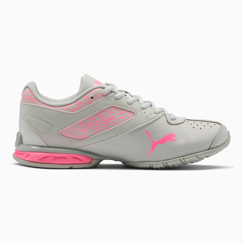 Glacier Gray / Pink Glimmer Puma Tazon 6 Fracture FM JR Boys' Sneakers | 2654FYRKM