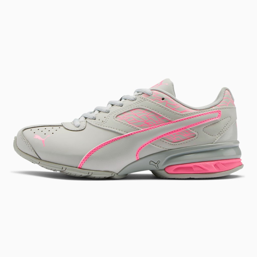 Glacier Gray / Pink Glimmer Puma Tazon 6 Fracture FM JR Boys\' Sneakers | 2654FYRKM