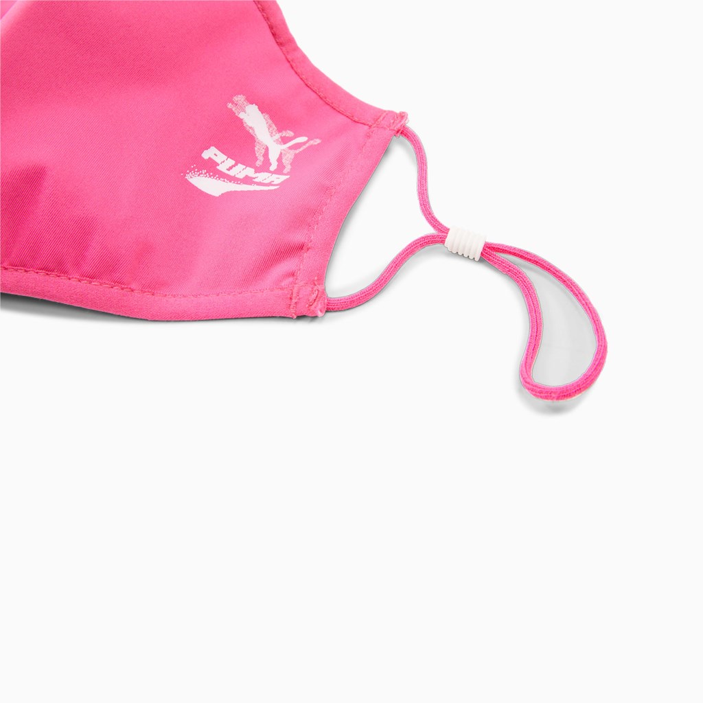 Glowing Pink / Pretty Pink Puma PUMA Face (Set of 2) Women's Mask | 7952JCWNE