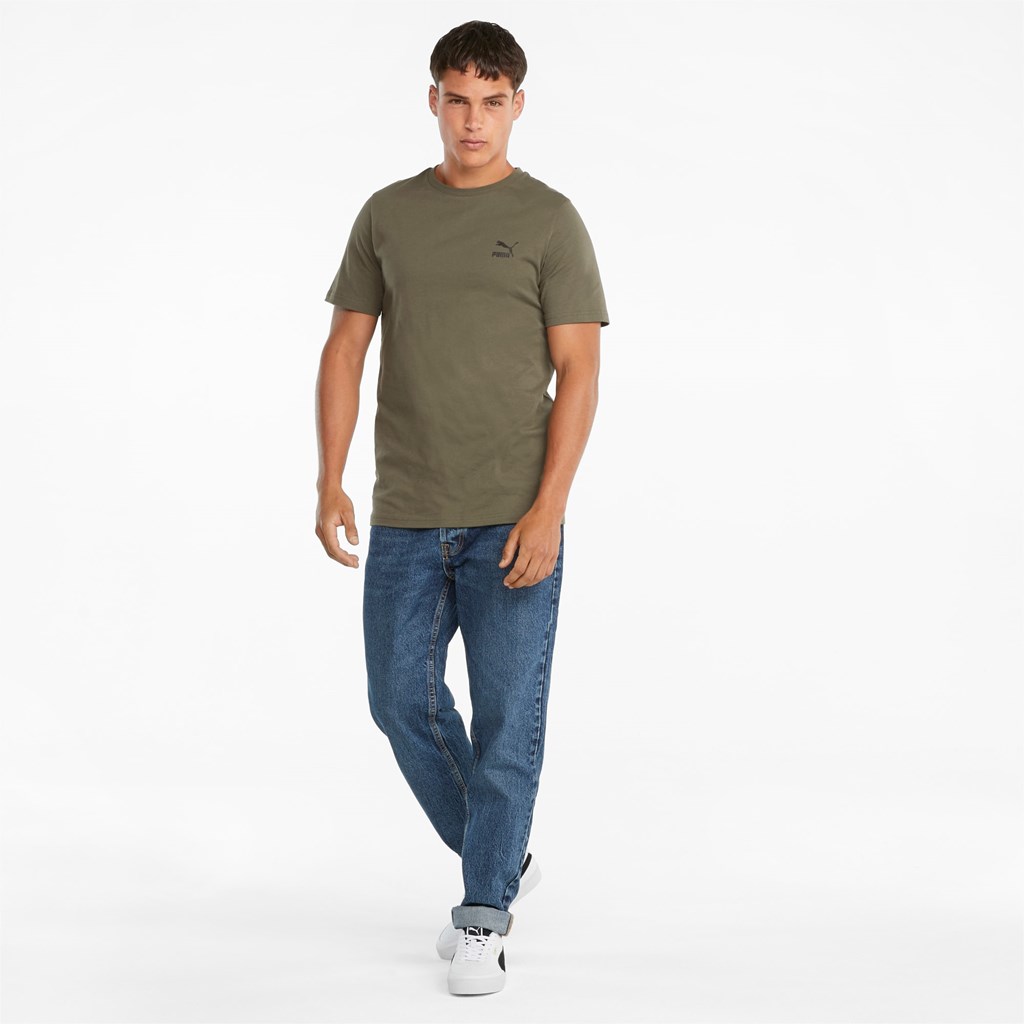 Grape Leaf Puma Classics Graphics Men's Tee | 9052FTSWU