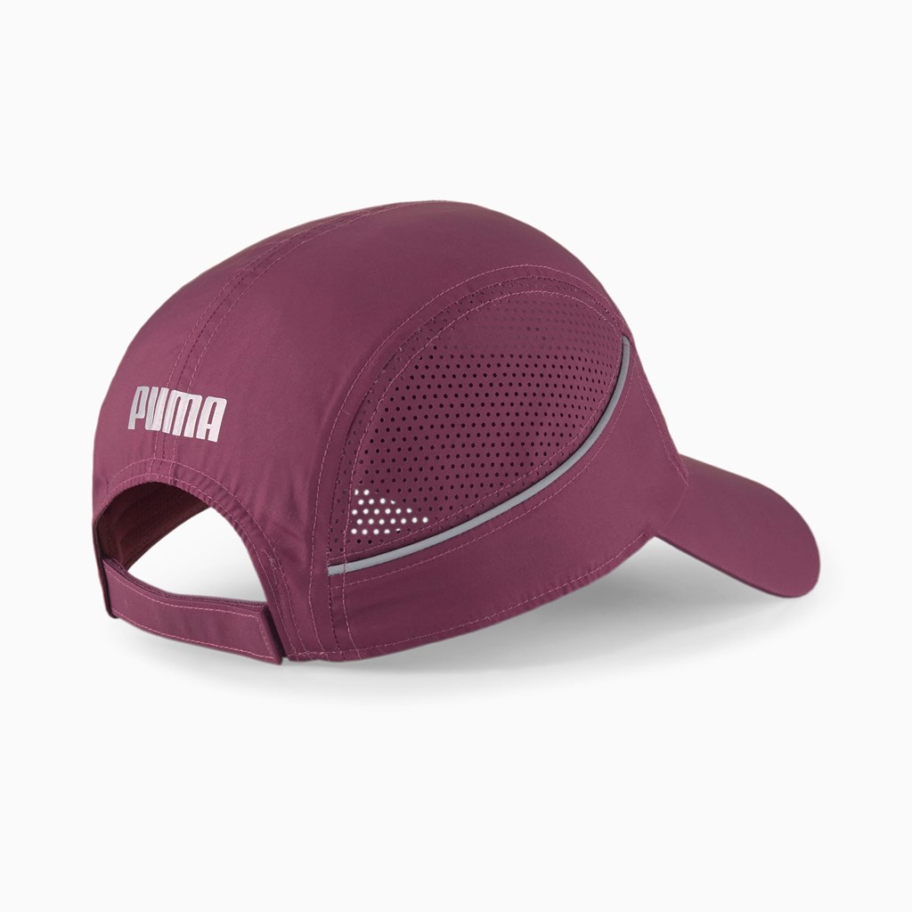 Grape Wine Puma Lightweight Running Men's Cap | 4378RLHTE