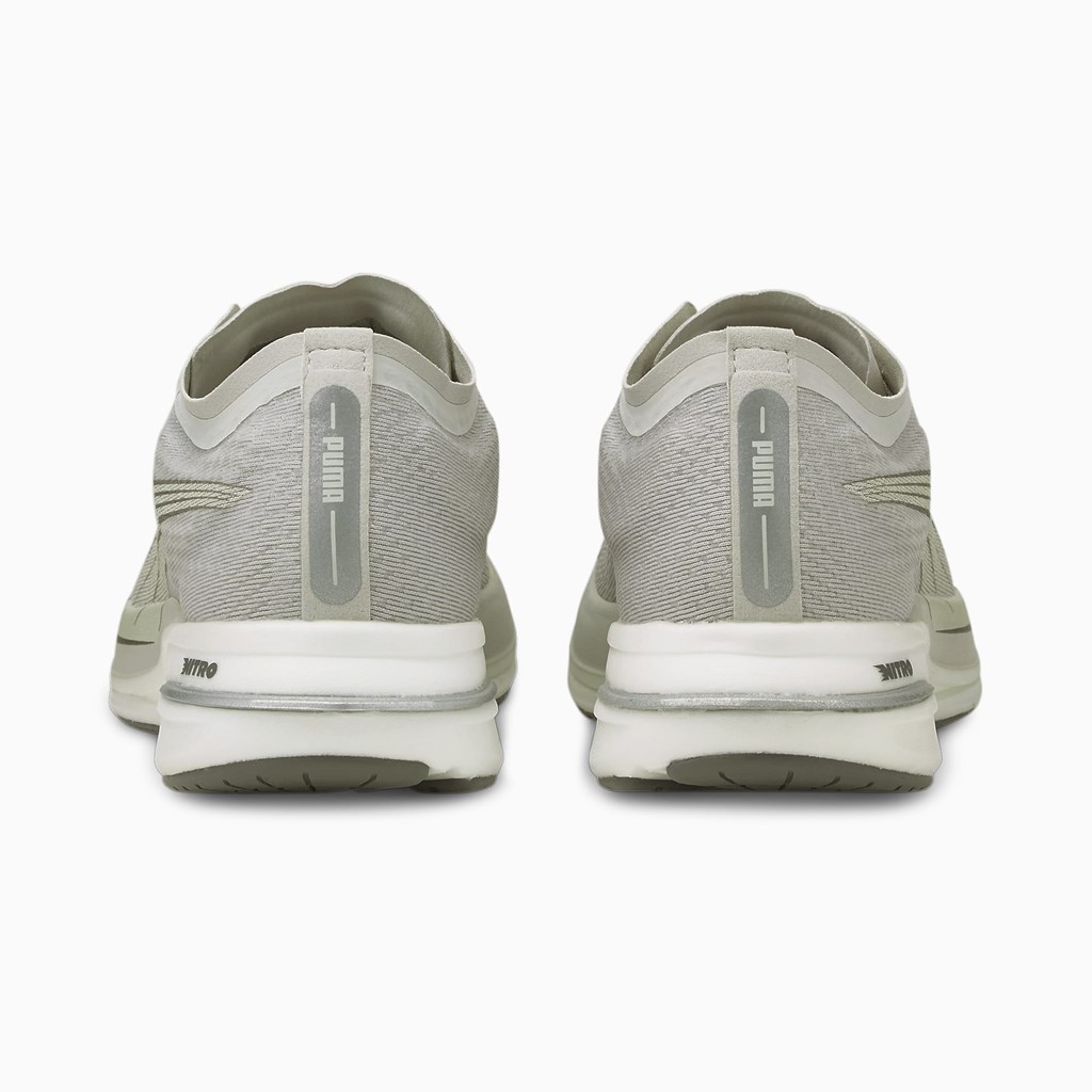 Gray Violet Puma Deviate NITRO Men's Running Shoes | 1384IFVUS