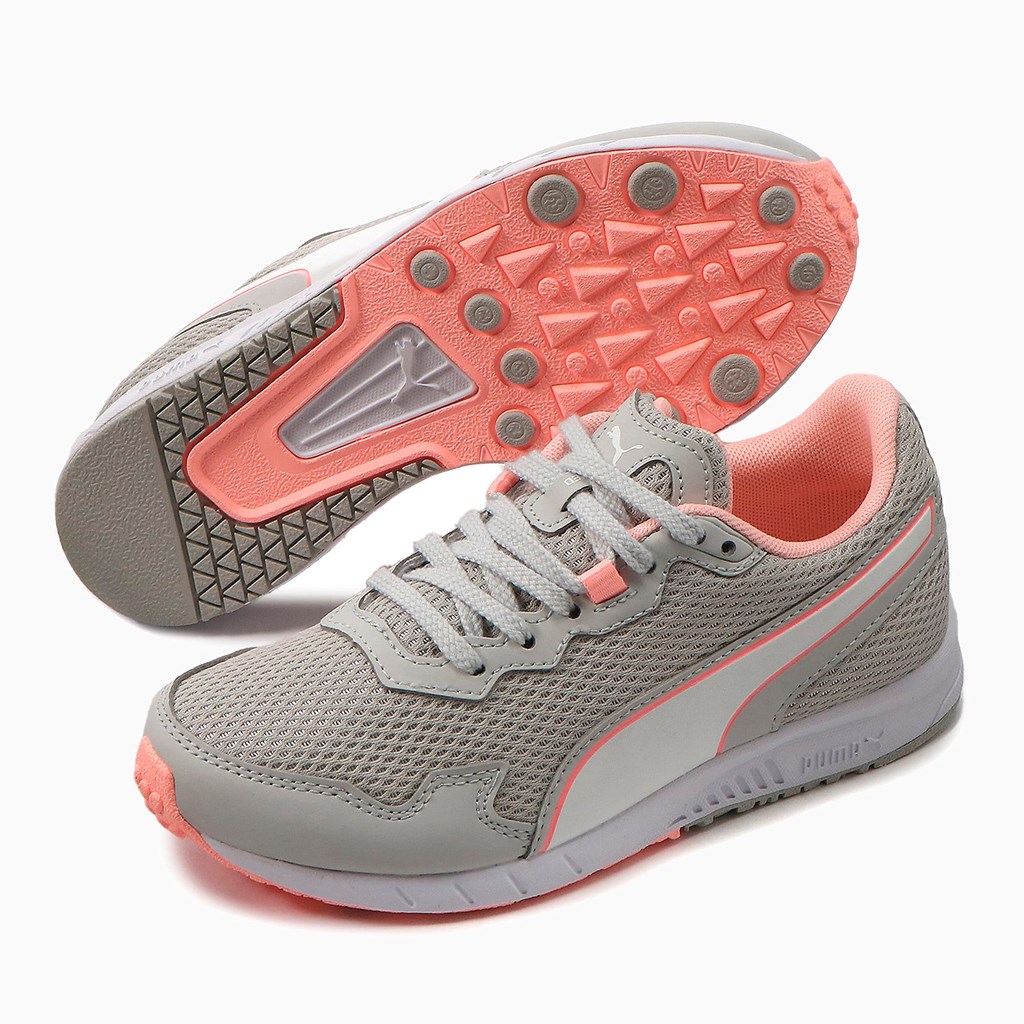 Gray Violet / White Puma Speed Monster JR Girls' Sneakers | 1725FNRJU