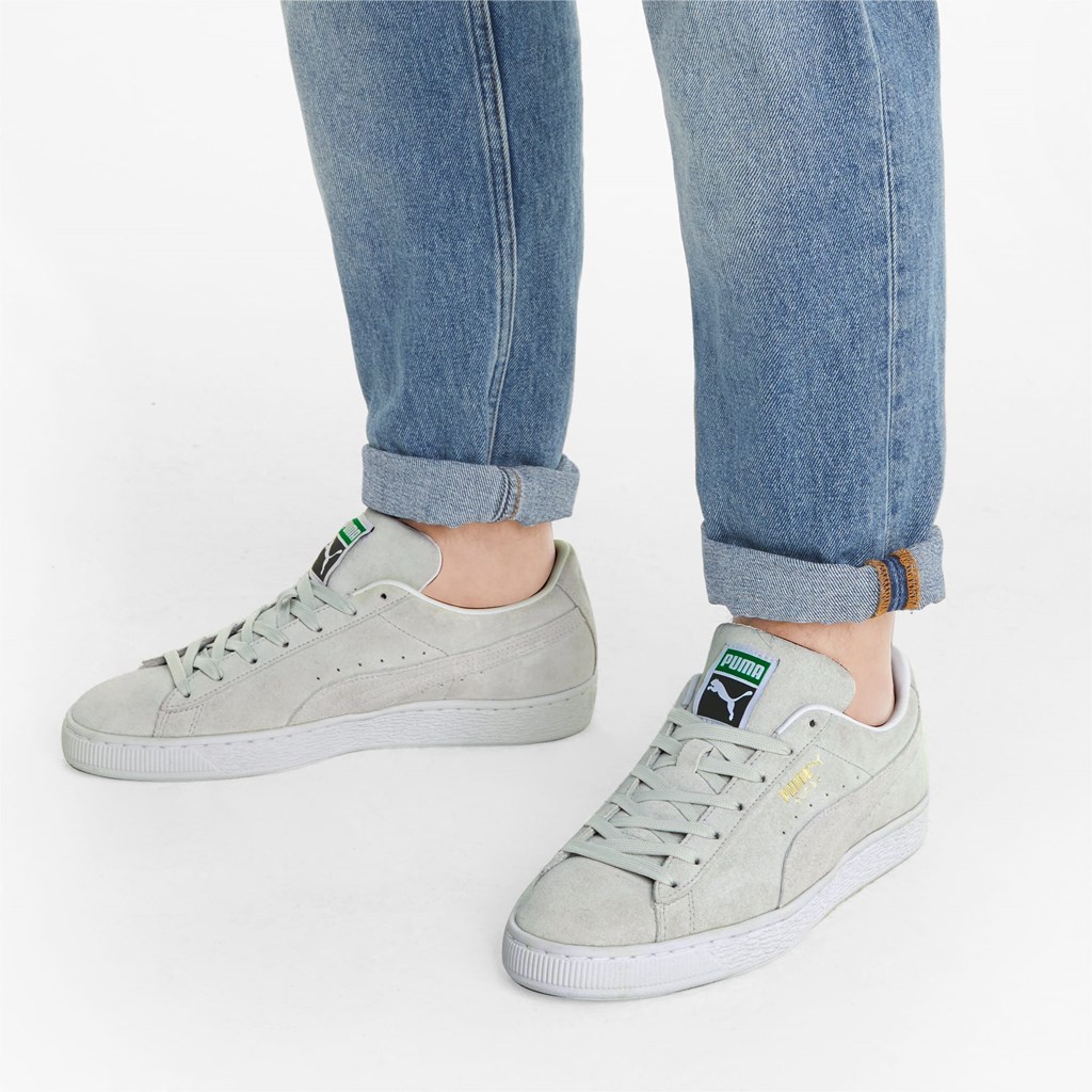 Gray Violet / White Puma Suede Classic XXI Men's Sneakers | 0328RCGQK