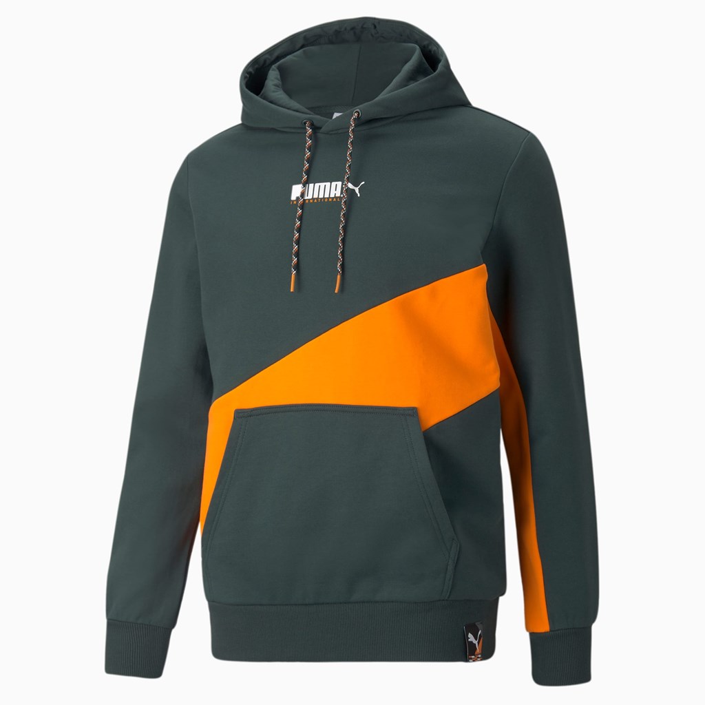 Green Gables Puma PUMA International Men's Hoodie | 1723HFWBA