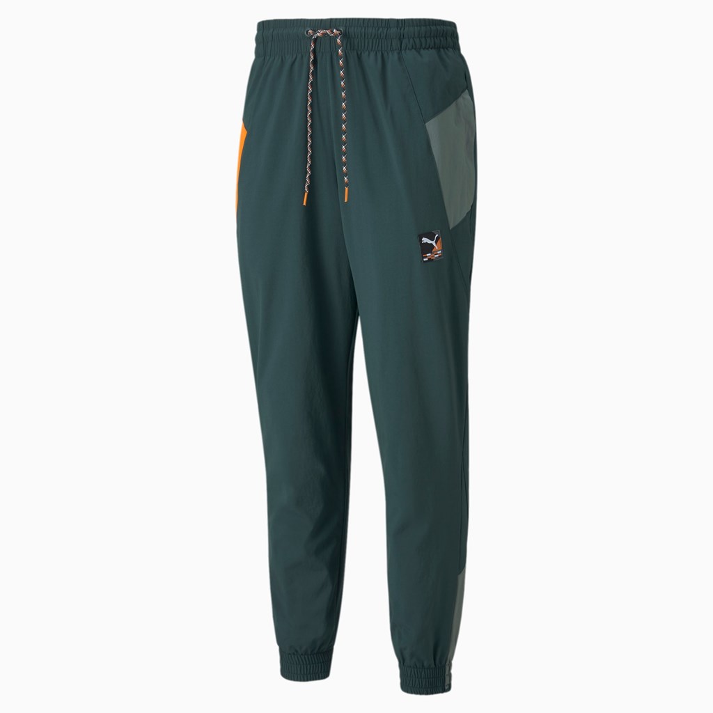 Green Gables Puma PUMA International Winterized Woven Men's Pants | 6135SCGOH