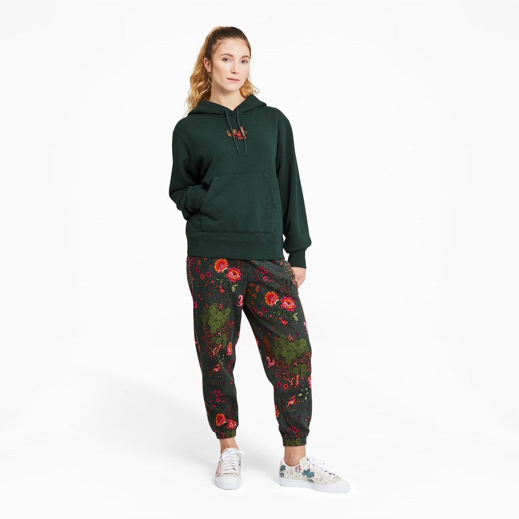 Green Gables Puma PUMA x LIBERTY Women's Hoodie | 9876LJDTM