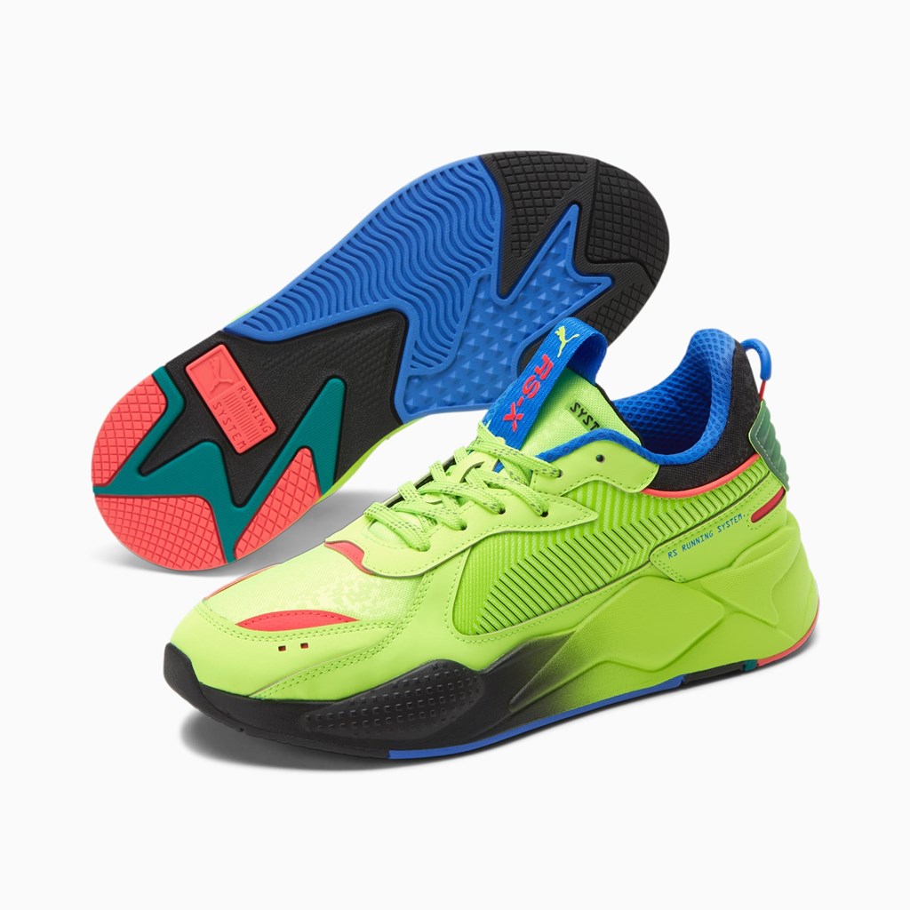 Green Glare / Bluemazing Puma RS-X Dazed 3 Men's Sneakers | 2468QWXLU