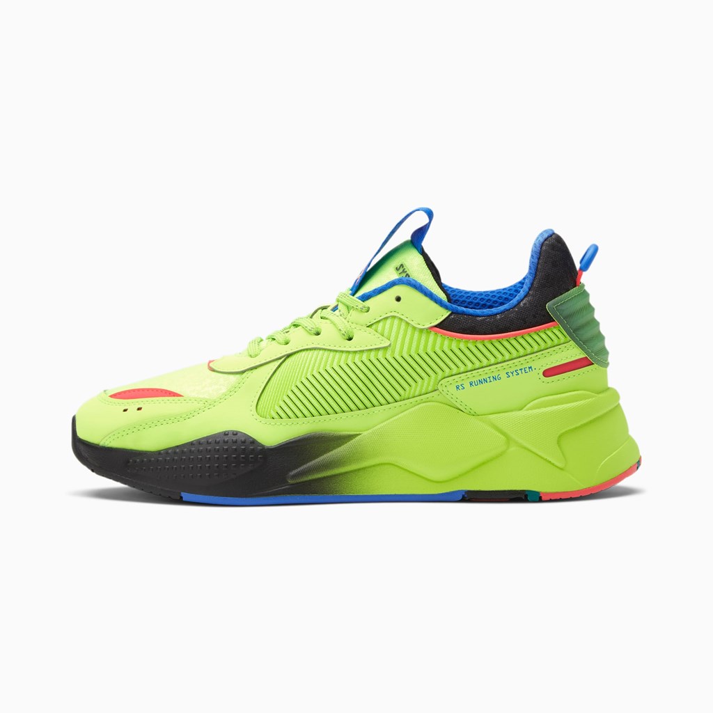 Green Glare / Bluemazing Puma RS-X Dazed 3 Men\'s Sneakers | 2468QWXLU