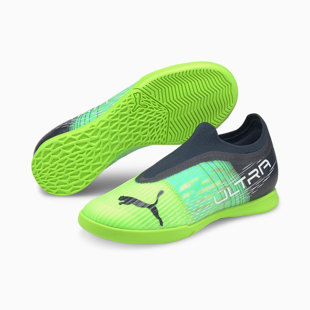 Green Glare / Elektro Aqua / Spellbound Puma Ultra 3.3. It Jr Girls' Soccer Cleats | 1026IRDBO