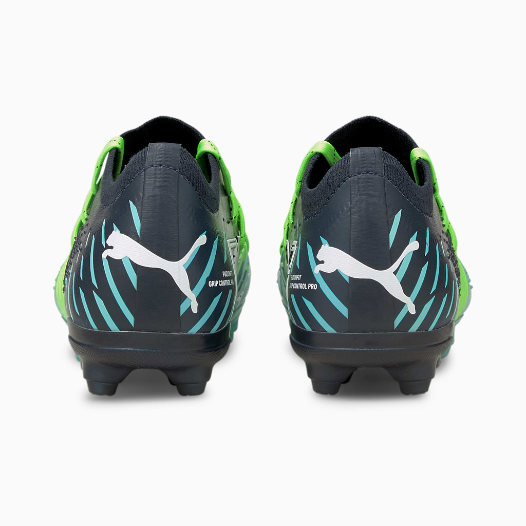 Green Glare / Elektro Aqua / Spellbound Puma Future Z 3.2 FG/AG JR Boys' Soccer Cleats | 1098OQDXE